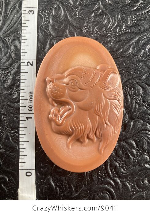 Tiger Carved Mini Art Red Malachite Stone Pendant Cabochon Jewelry - #gfLIIbxEnnY-5