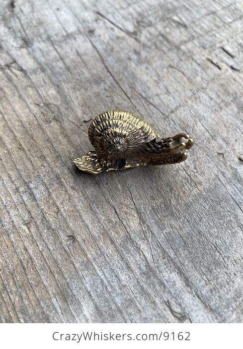 Tiny Brass Snail Figurine - #ufDhPiv8MwA-5