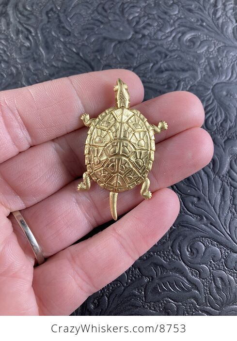 Tiny Brass Tortoise Turtle - #0bAqbw0eZ4Y-6