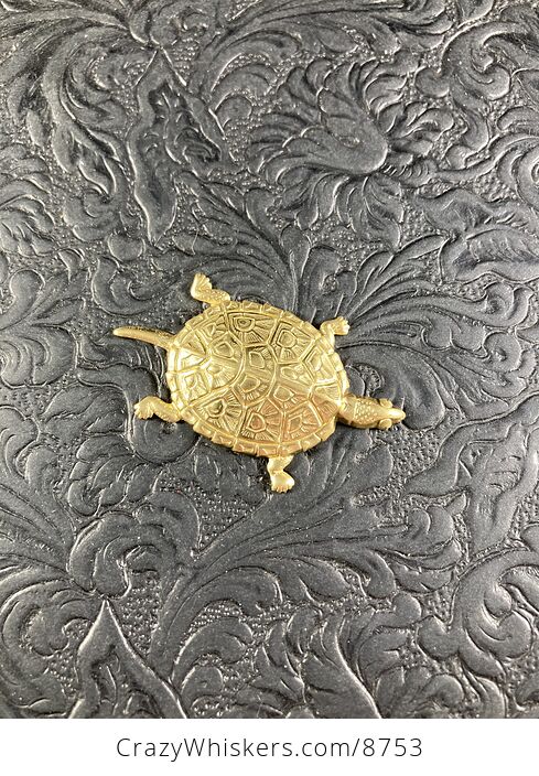 Tiny Brass Tortoise Turtle - #0bAqbw0eZ4Y-4