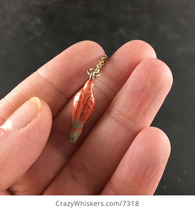Tiny Enamel and Rhinestone Parrot Pendant Jewelry Necklace - #LihaksCLYW4-6