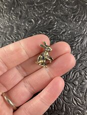 Tiny Miniature Brass Bunny Rabbit Figurine #ygNxW7Y0jwU