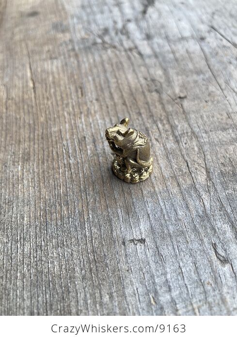 Tiny Rat Brass Figurine - #WCKMZg7aicQ-2