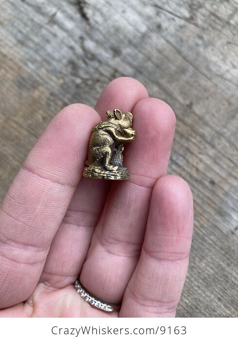 Tiny Rat Brass Figurine - #WCKMZg7aicQ-6