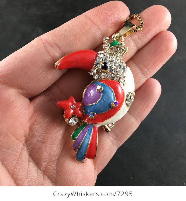 Toucan Bird Pendant Jewelry Necklace - #NVisxsOBcac-3