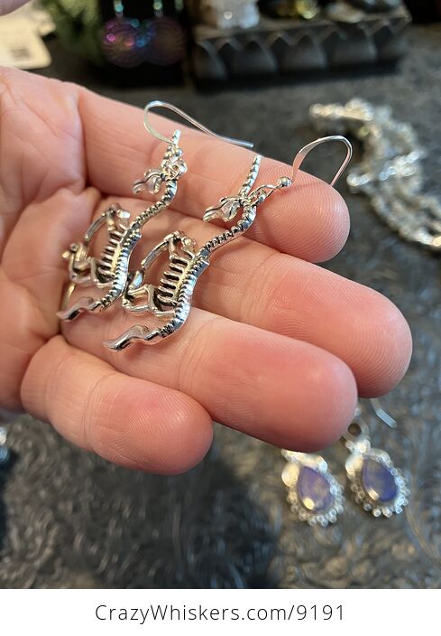 Unicorn Skeleton Halloween Earrings - #XCVFTSpIt1U-3