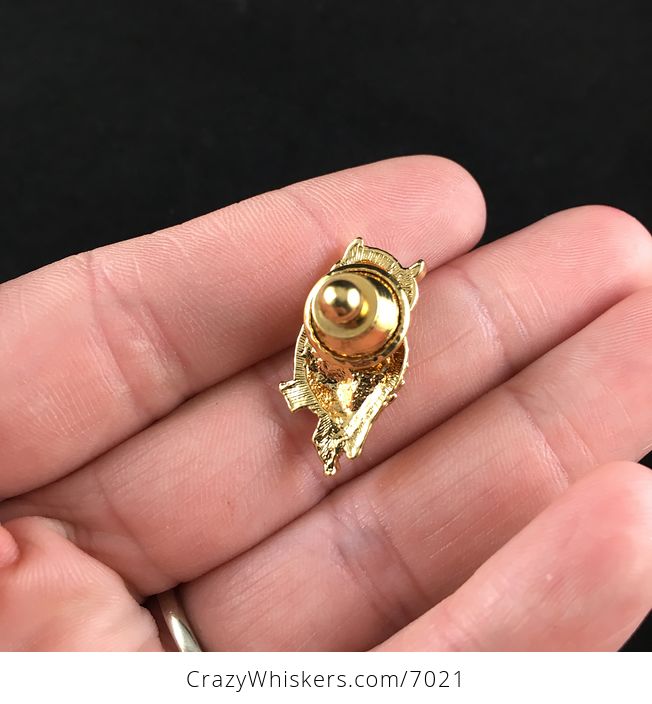Vintage Avon Wilderness Owl Brooch Jewelry Pin - #Tfiuef69w5U-4