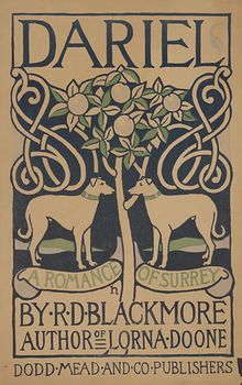 Vintage Digital Image of a Design with Dogs Dariel a Romance of Surrey by Rd Blackmore Author of Lorna Doone #L9lJY1YNtBw