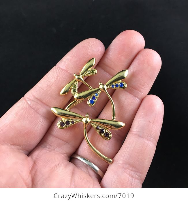 Vintage Dragonfly Brooch Jewelry Pin - #demv4EZQ8U8-1