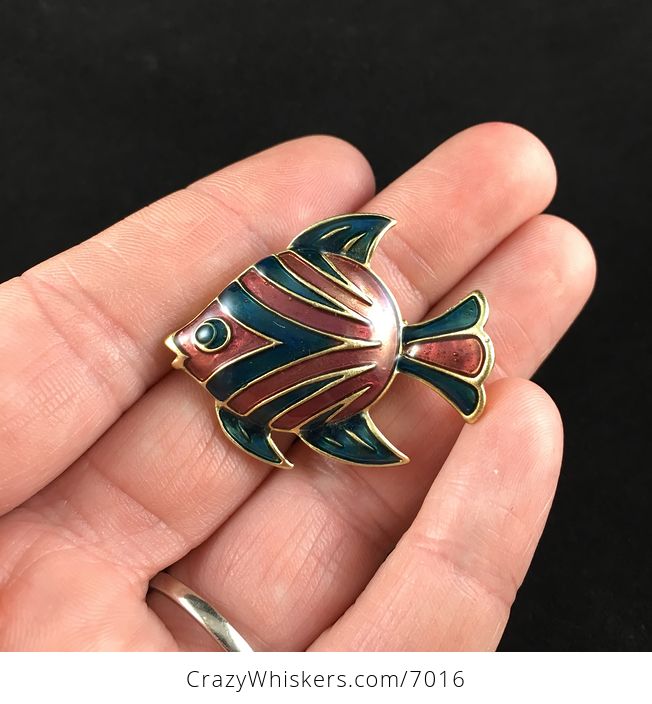 Vintage Fish Jewelry Brooch Pin - #9Nb1CWRtpU0-1