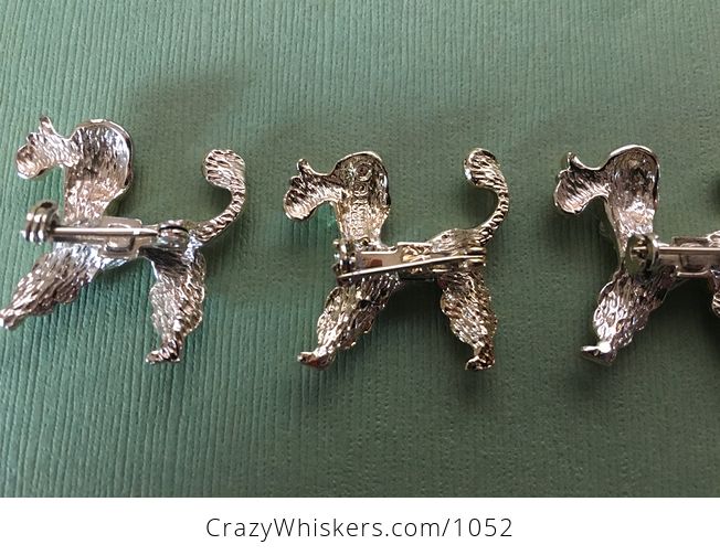 Vintage Gerrys Poodle Dog Brooch Pin Orange Tufts - #7dG8nKubrbo-3