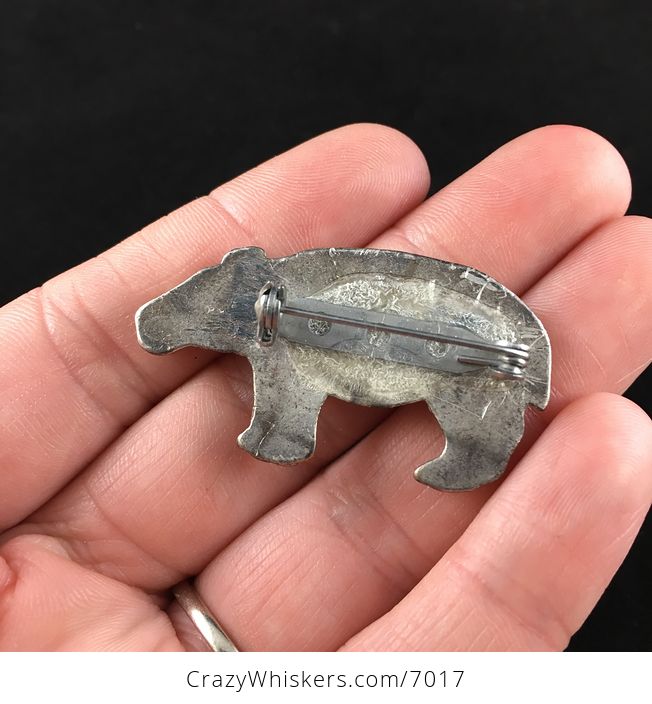 Vintage Hippopotamus Hippo Jewelry Brooch Pin - #ApAPepLgQB8-3