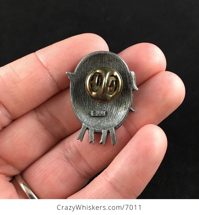 Vintage Jj Jonette Romantic Male Pig Brooch Pin Jewelry - #oW3q1Iy7YmQ-4