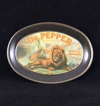 Vintage Metal Dr Pepper Lion Tray #KyooK9rVKc8