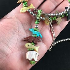 Vintage Native American Zuni Fetish Necklace Jewelry #NltXZFvSwdM