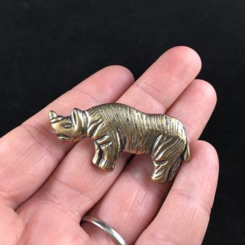 Vintage Rhinoceros Rhino Jewelry Brooch Pin #o67PXIgqqbg