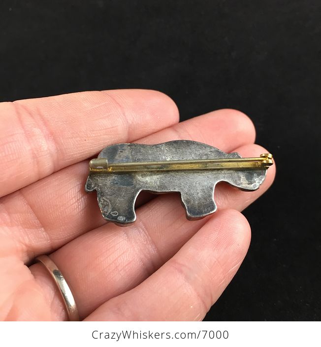 Vintage Rhinoceros Rhino Jewelry Brooch Pin - #o67PXIgqqbg-3