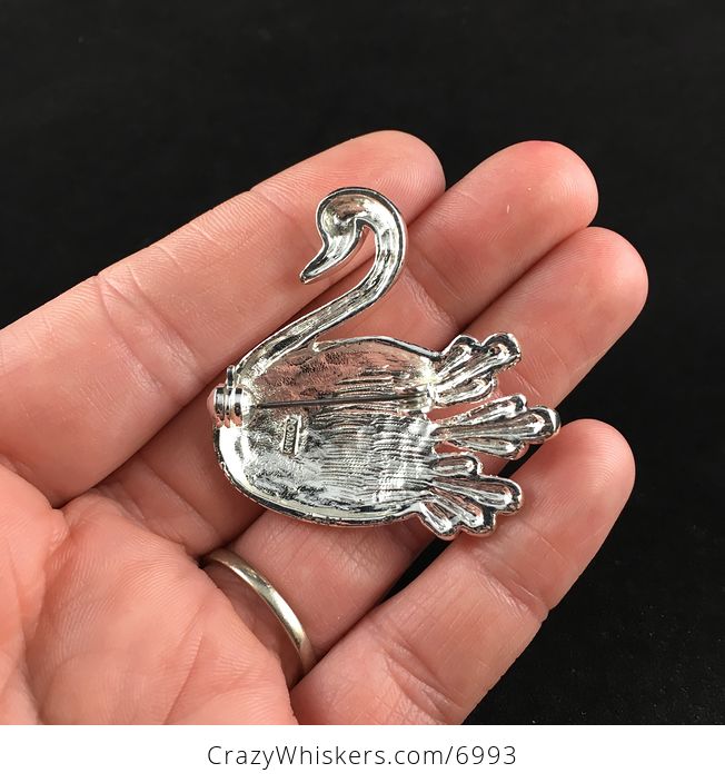Vintage Roman Swan Brooch Pin Jewelry - #UYOZS0VvcTo-5
