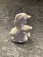 White Ceramic Unpainted Unicorn Figurine #Qt2zZnZYDnk