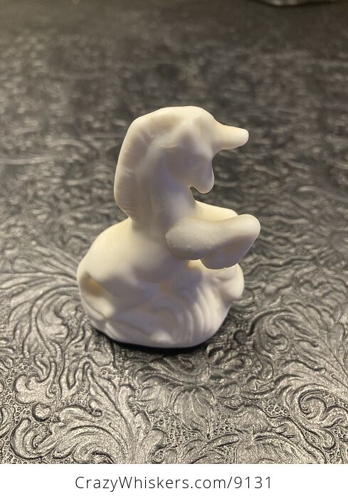 White Ceramic Unpainted Unicorn Figurine - #Qt2zZnZYDnk-1