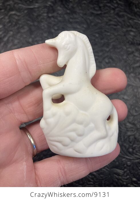 White Ceramic Unpainted Unicorn Figurine - #Qt2zZnZYDnk-4