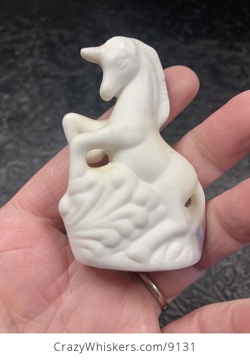 White Ceramic Unpainted Unicorn Figurine - #Qt2zZnZYDnk-7